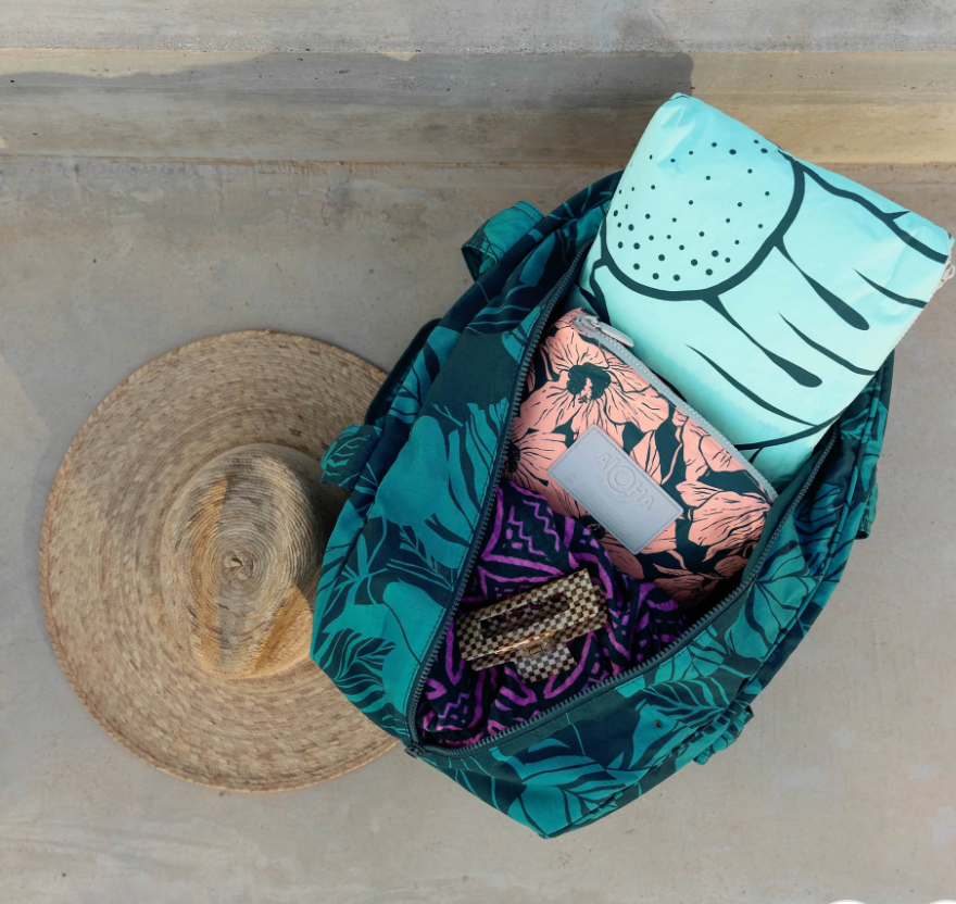 Aloha Collection Ulu Nui Mid Pouch in Splash