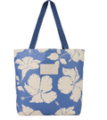 Aloha Collection Salina Tiny Strip Reversible Tote in Navy