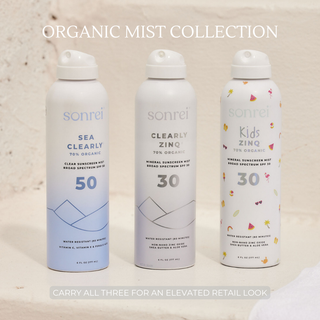 Sonrei Clearly Zinq Organic SPF 30 Mineral Body Mist Sunscreen - 6floz